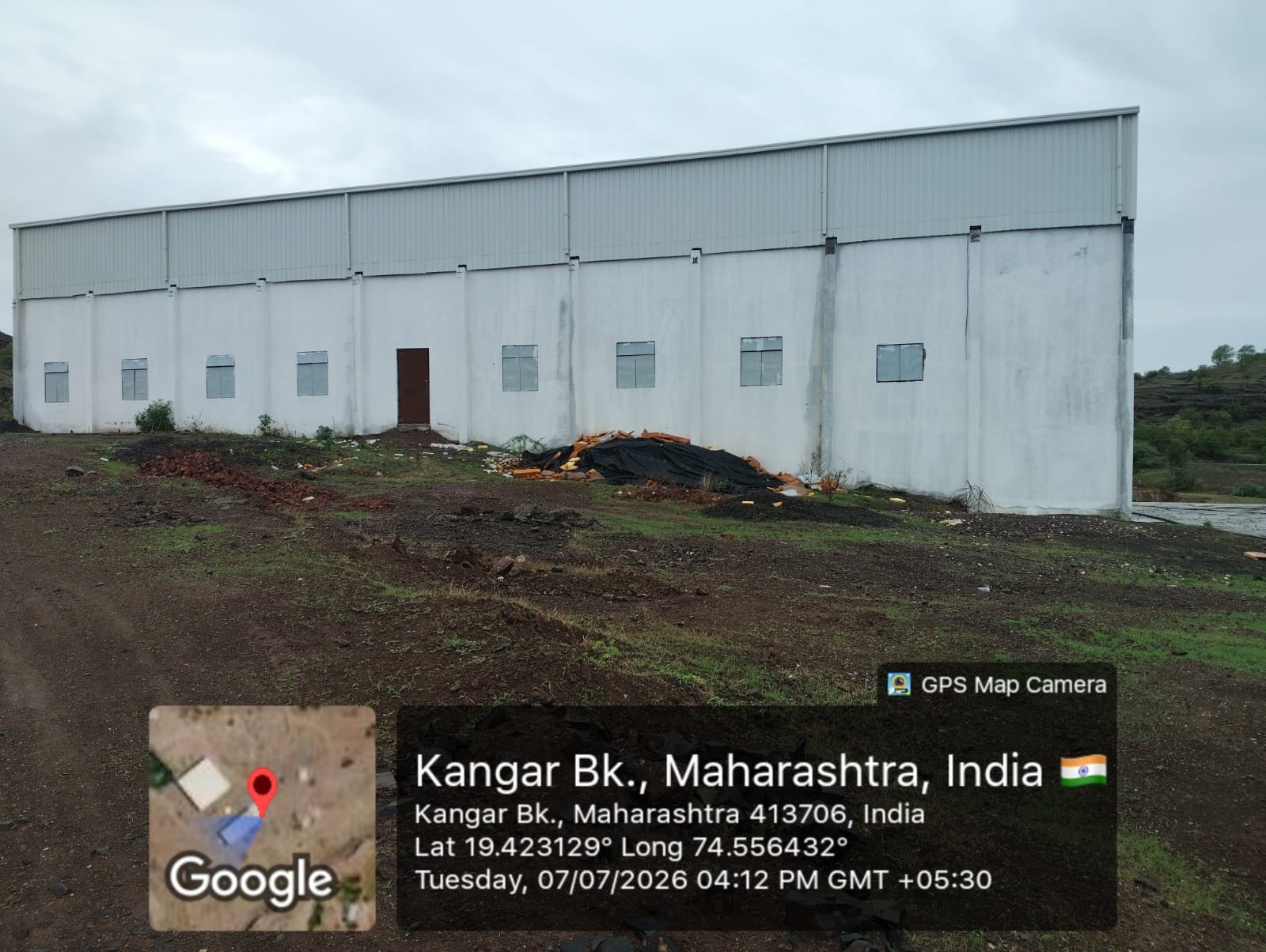 Industrial Plot with Factory Building for Sale in Karalewadi — photo 2