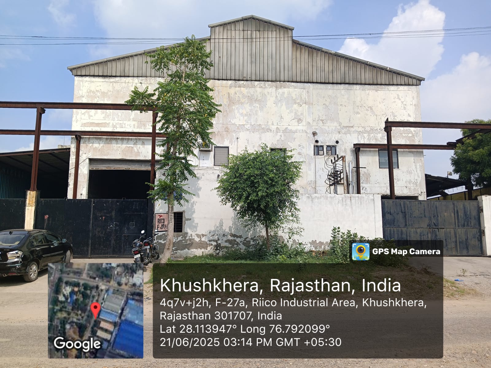 Industrial Plot with Factory Building for Sale in Bhiwadi — photo 1