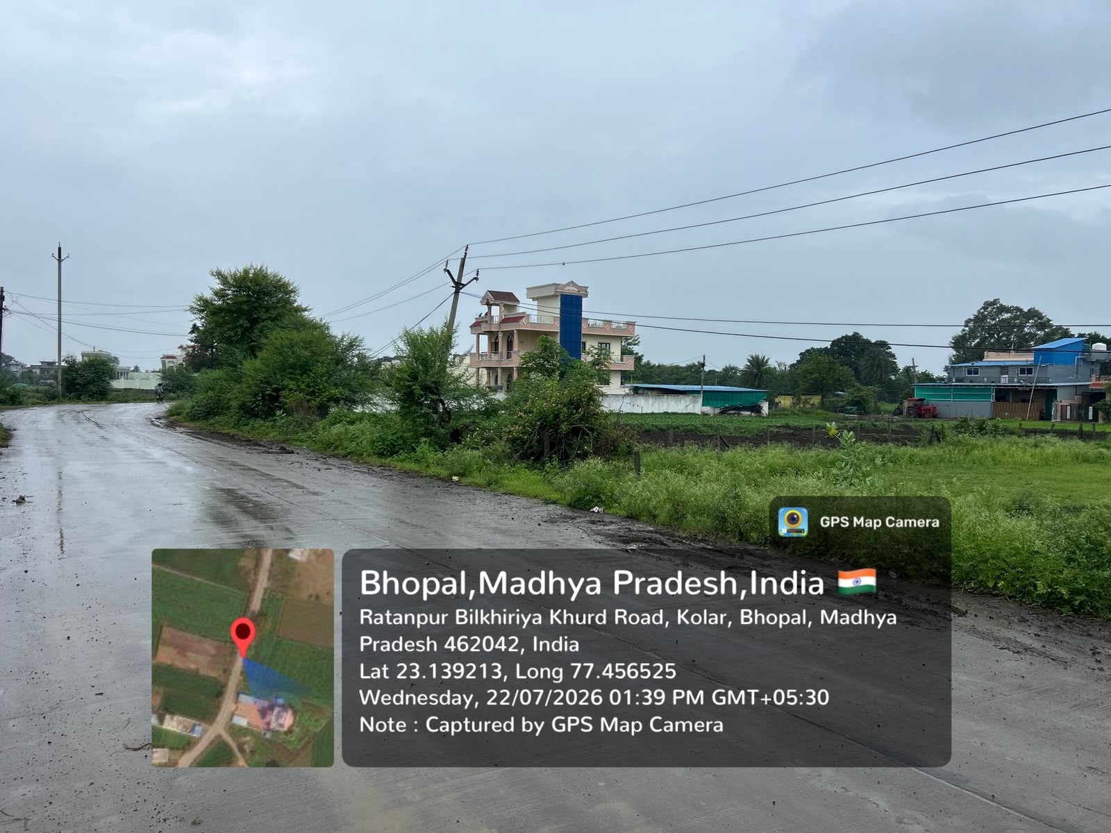 Plot for Sale in SHRI MANGAL TRADERS, VILLAGE BILKHIRIYA KHURD, PHN- RATANPUR SADAK, WARD NO. 84, TEHSIL- KOLAR, BHOPAL (M.P.), Bhopal — photo 3