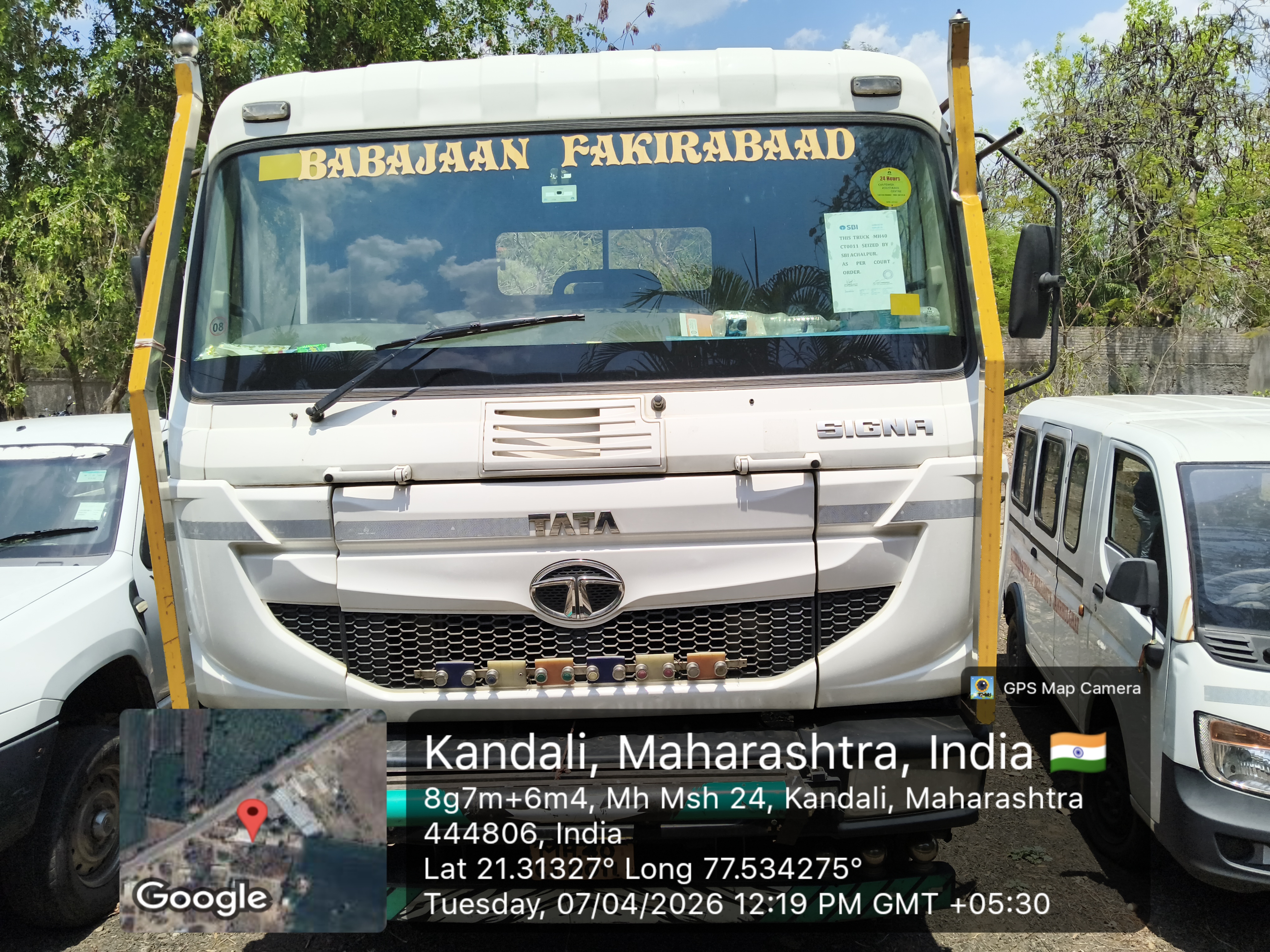 TATA SIGNA TRUCK WITHOUT TRAILER for Sale in SBI RBO AMRAVATI, Bhatkuli — photo 3