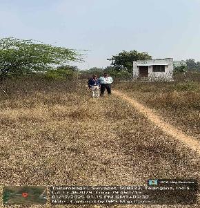 Plot for Sale in 242 Sq.Yds situated at Etoor Road, Malipuram Village, Tirumalagiri Mandal, Suryapet District,508223, Khammam — photo 1
