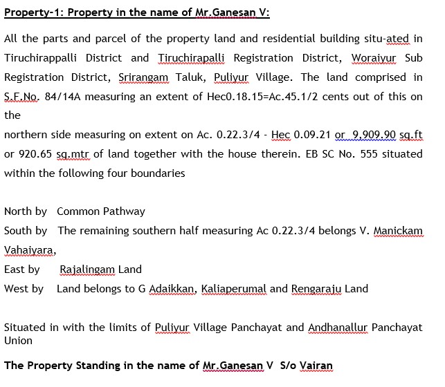 Individual House for Sale in Andanallur — photo 1