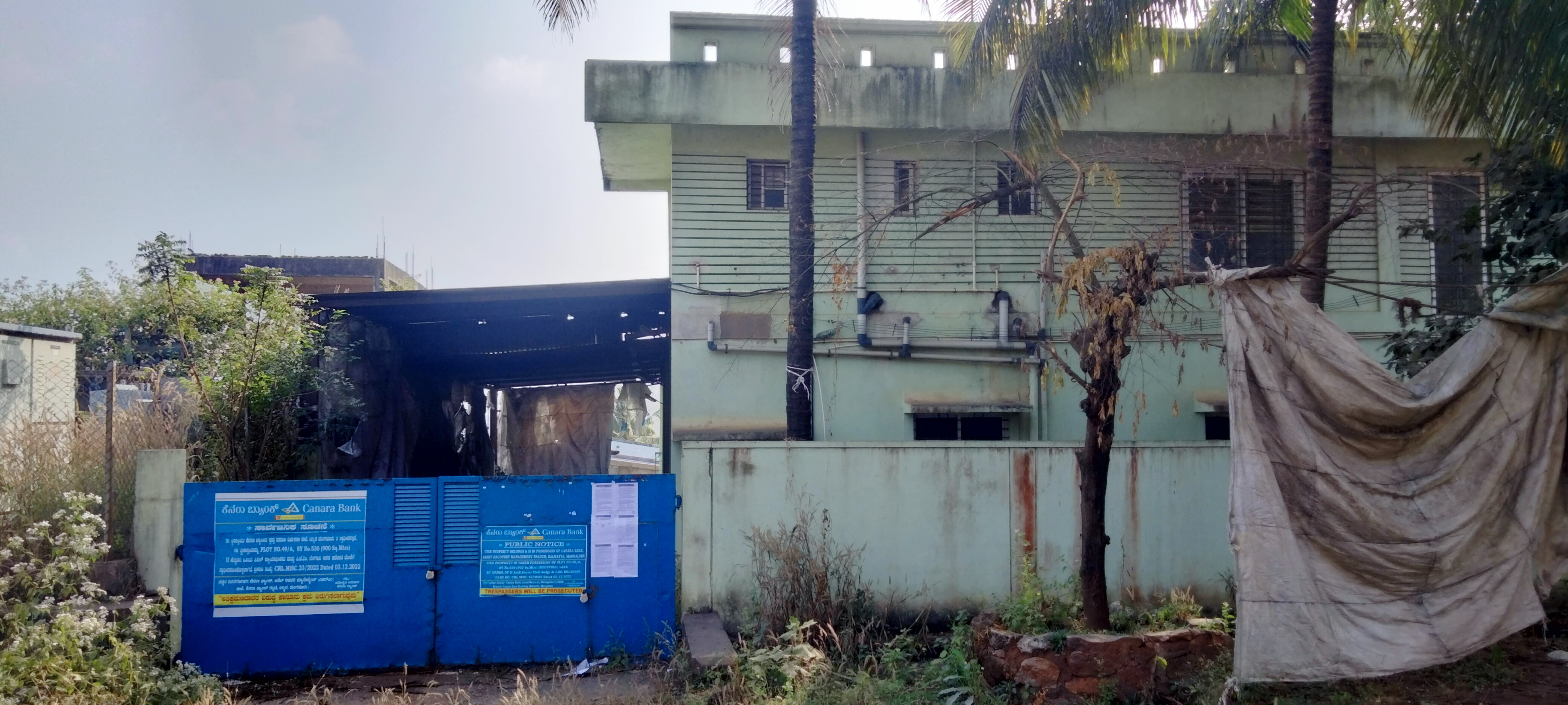 Industrial Plot with Factory Building for sale in Belagavi