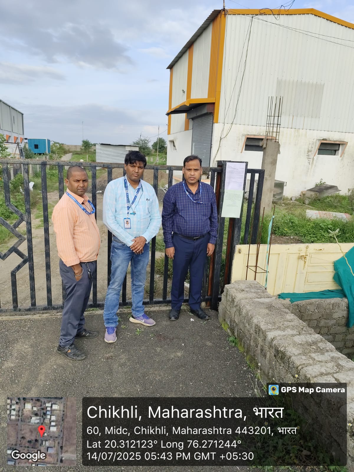 6456 square feet Industrial Plot with Factory Building for sale in Chikhli — photo 1