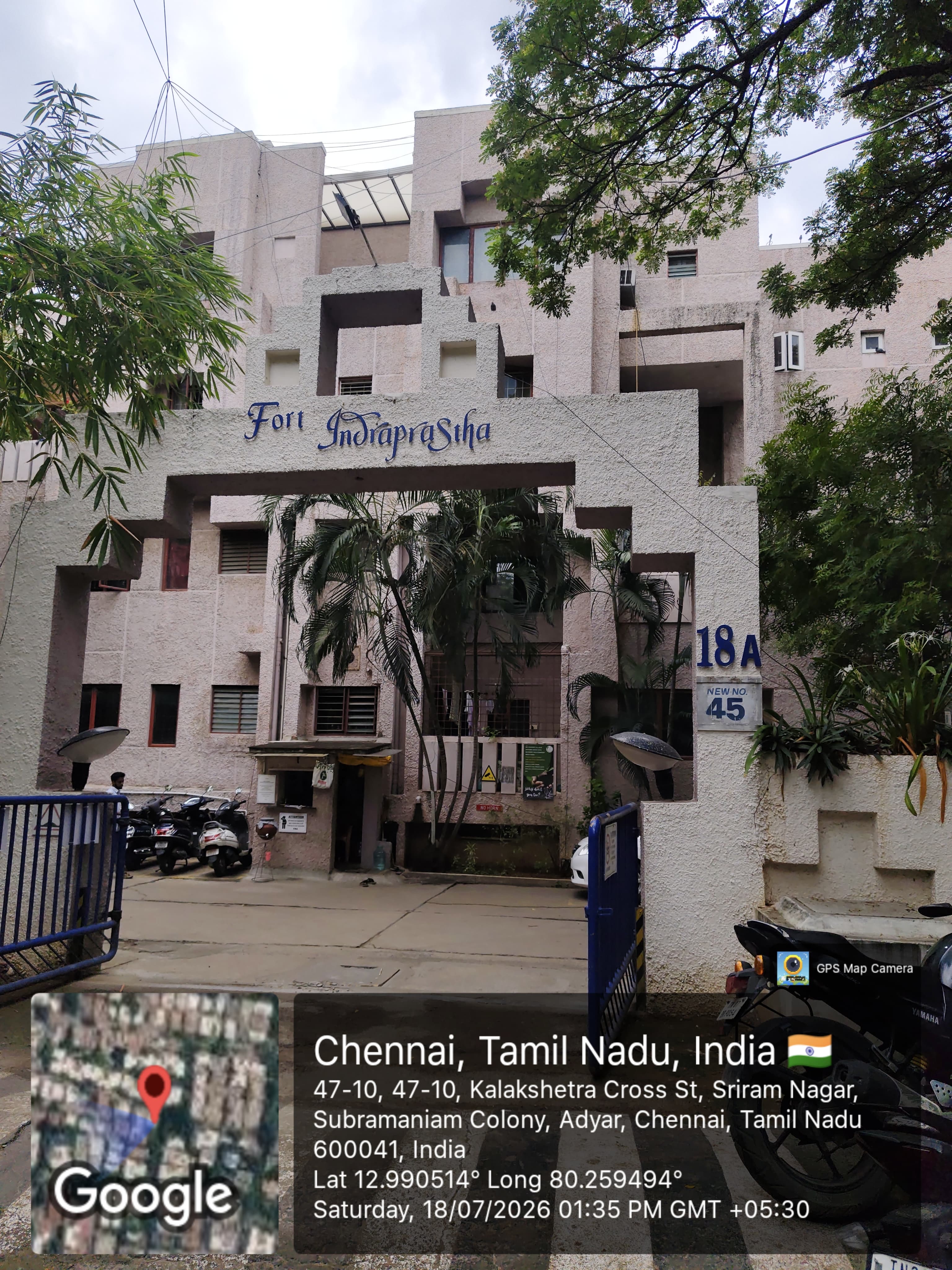 1080 square feet Flat for sale in Flat No: B-13,   First Floor, Fort Indraprastha, Kalakshetra Road, Thiruvanmiyur, Chennai – 600 041 Chennai — photo 2