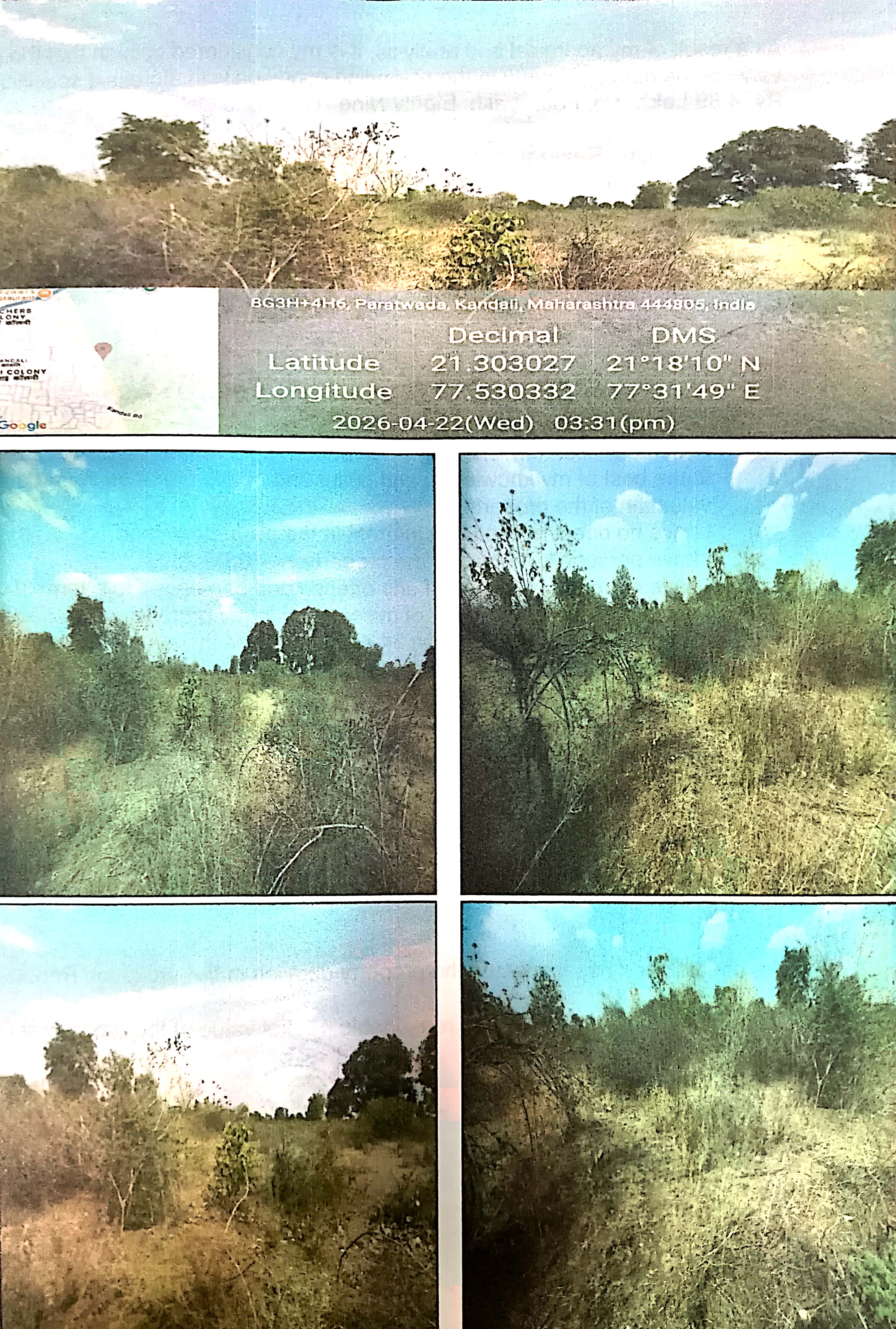 108.75 square meter Plot for sale in ., YEWTA PARATWADA TQ ACHALPUR DIST AMRAVATI Daryapur Banosa — photo 1