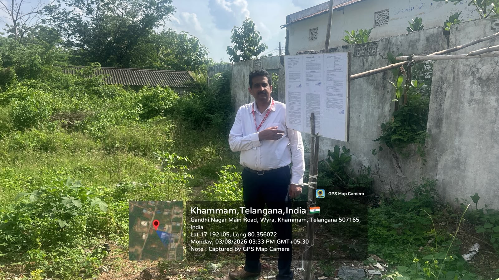 330 square yard Plot for sale in Somavaram Revenue village, Wyra Mandal, Khammam. Khammam — photo 3