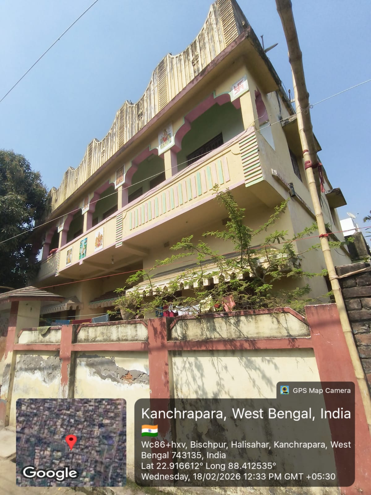 LAND WITH A DOUBLE STORIED BUILDING for sale in NEAR HAZINAGAR ADARSH HIND VIDYALAYA SCHOOL, NAIHATI Halisahar