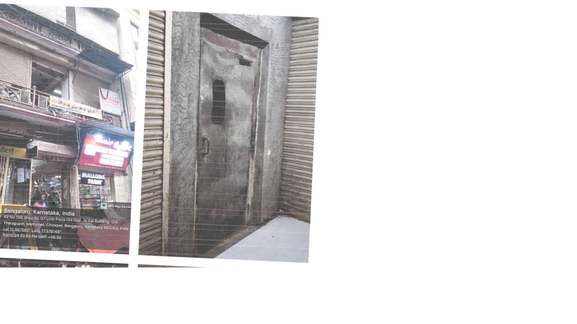 Shops for sale in THARAGEEPET ROAD Bengaluru — photo 1