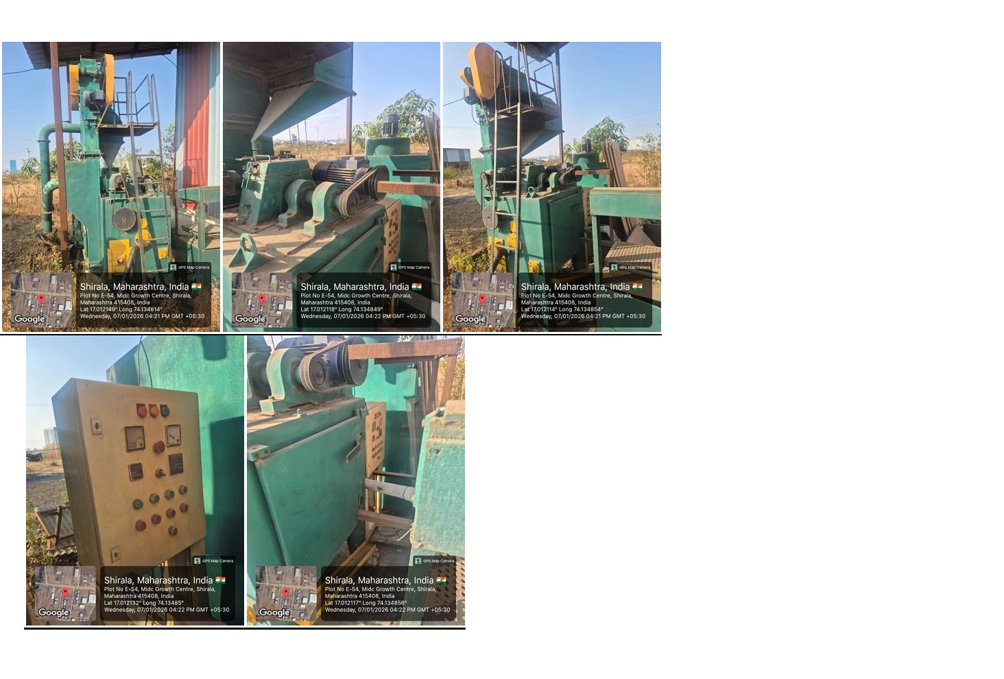 machinary for sale in Behind MSEB Substation Shirala — photo 1