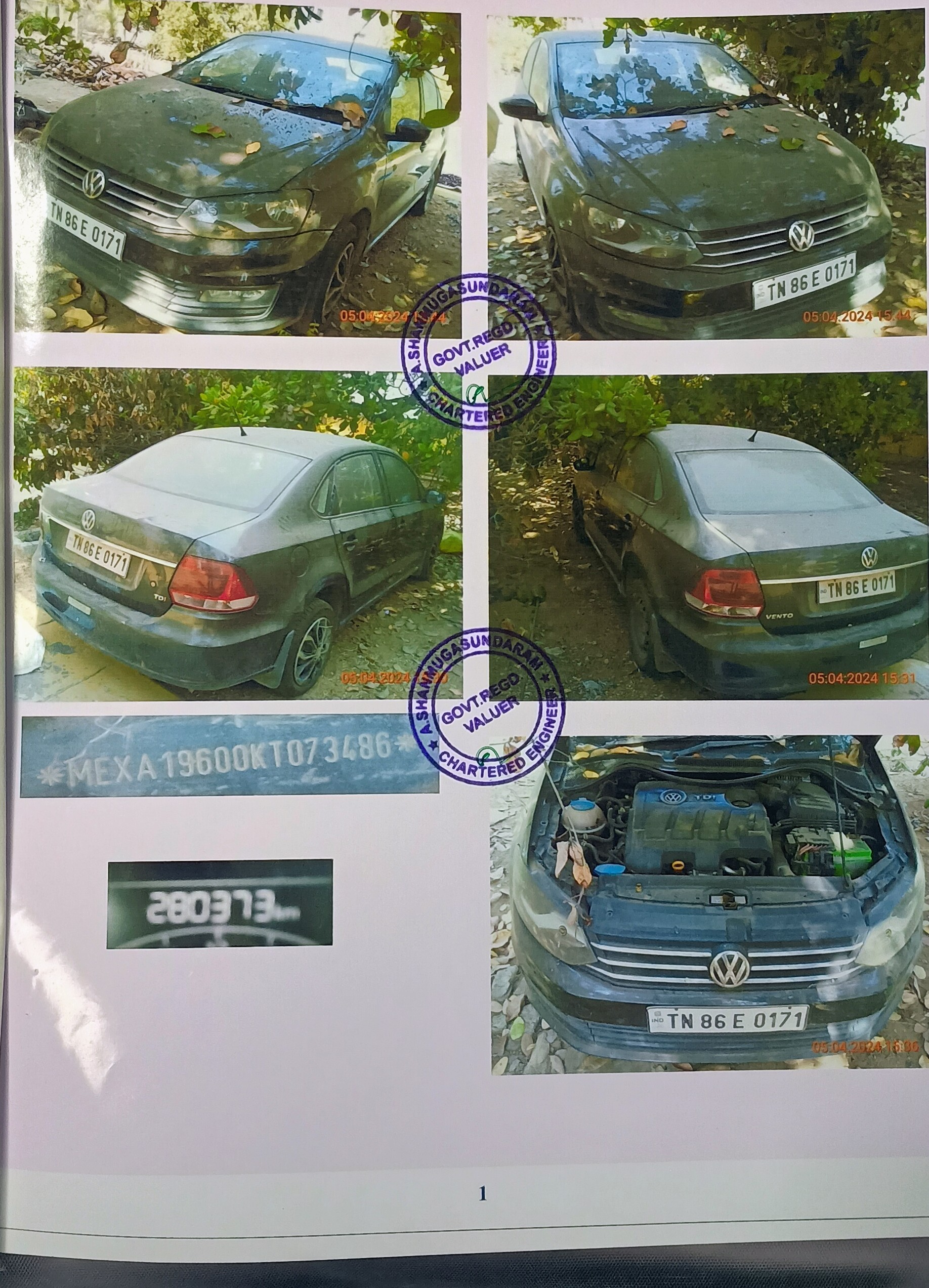 2019 Volkswagen Vento Comfortline Sedan 280373 km 7 years for sale in Ganesh parking Yard Erode