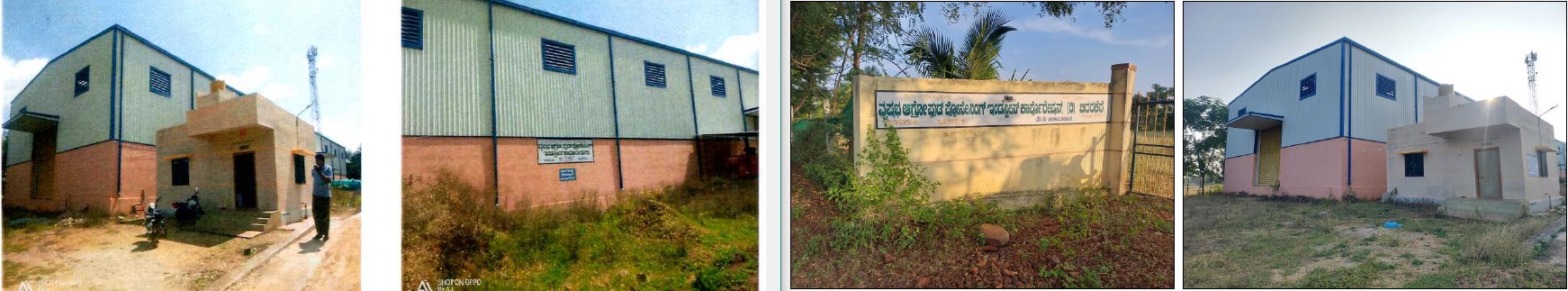 Industrial Plot with Factory Building for sale in Jagalur