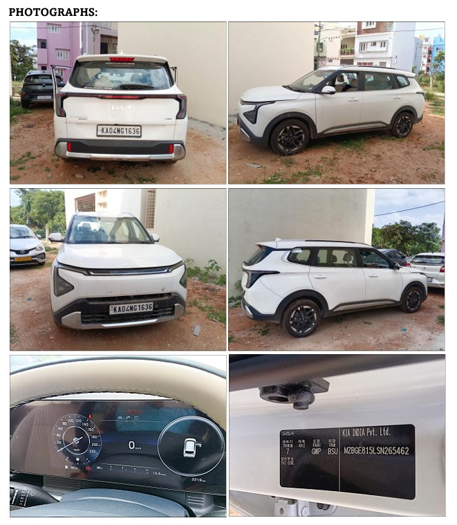 2025 Kia Carens Clavis HTX MPV 2219 km 1 year for sale in MICON ENFORCEMENT Bengaluru — photo 3