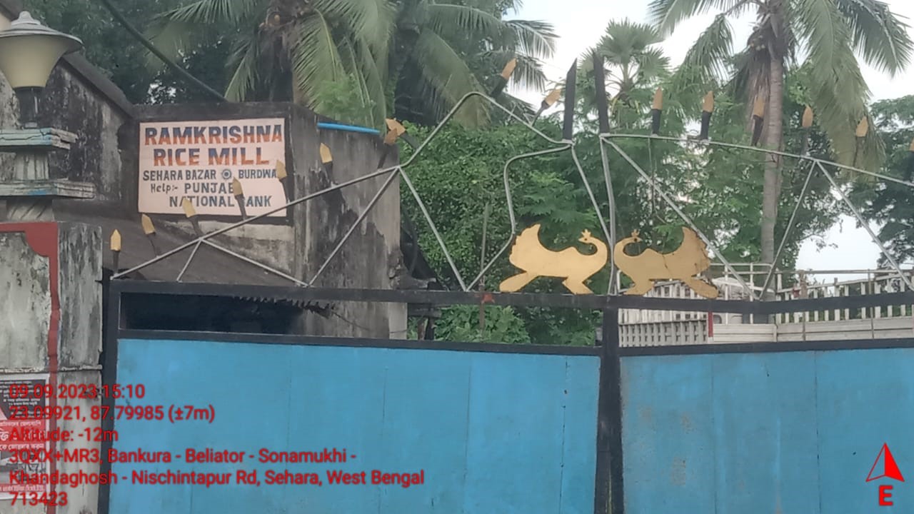 Industrial shed with land and building and plant and machinery for sale in VILLAGE SEHARA BAZAR, P.S-RAINA, DISTRICT PURBA BARDHAMAN , PINCODE 713423 Sehara