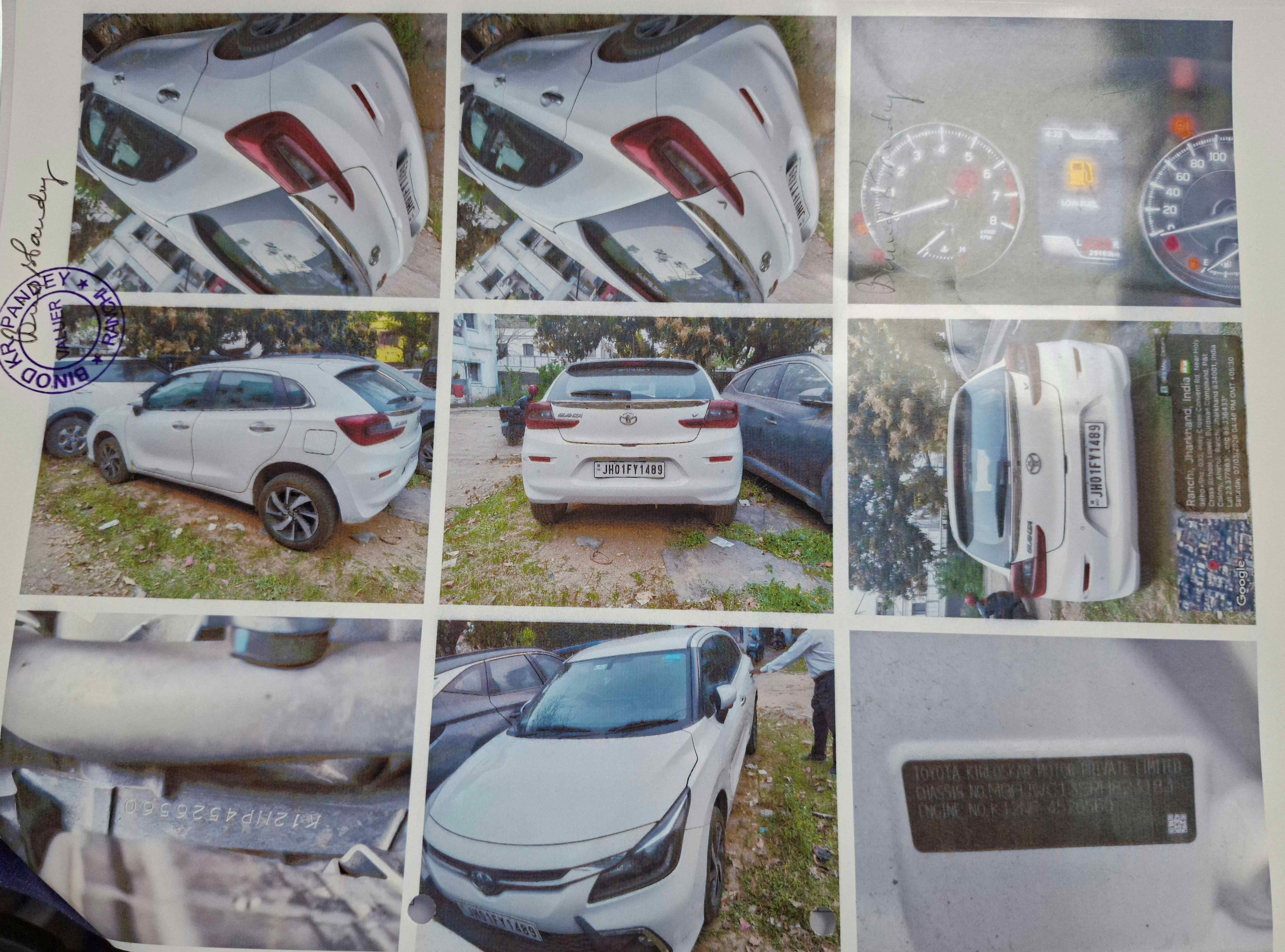 2024 Toyota Glanza V MT Hatchback 29163 km 2 years for sale in SBI COLONY NEAR DEBUKA NURSING HOME LALPUR Ranchi — photo 4