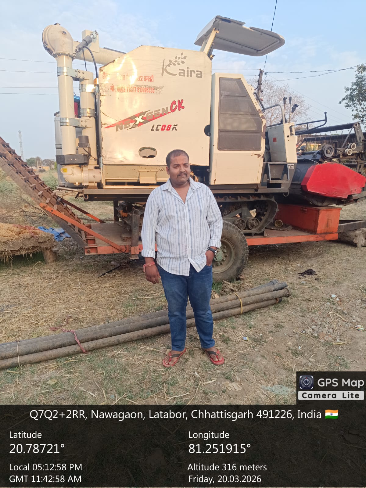 KAIRA TRACK HARVESTER HP 102 MODEL NO KAIRA NEXGEN CK LC 08K for sale in LATABOR VILLAGE IN BALOD Balod — photo 1