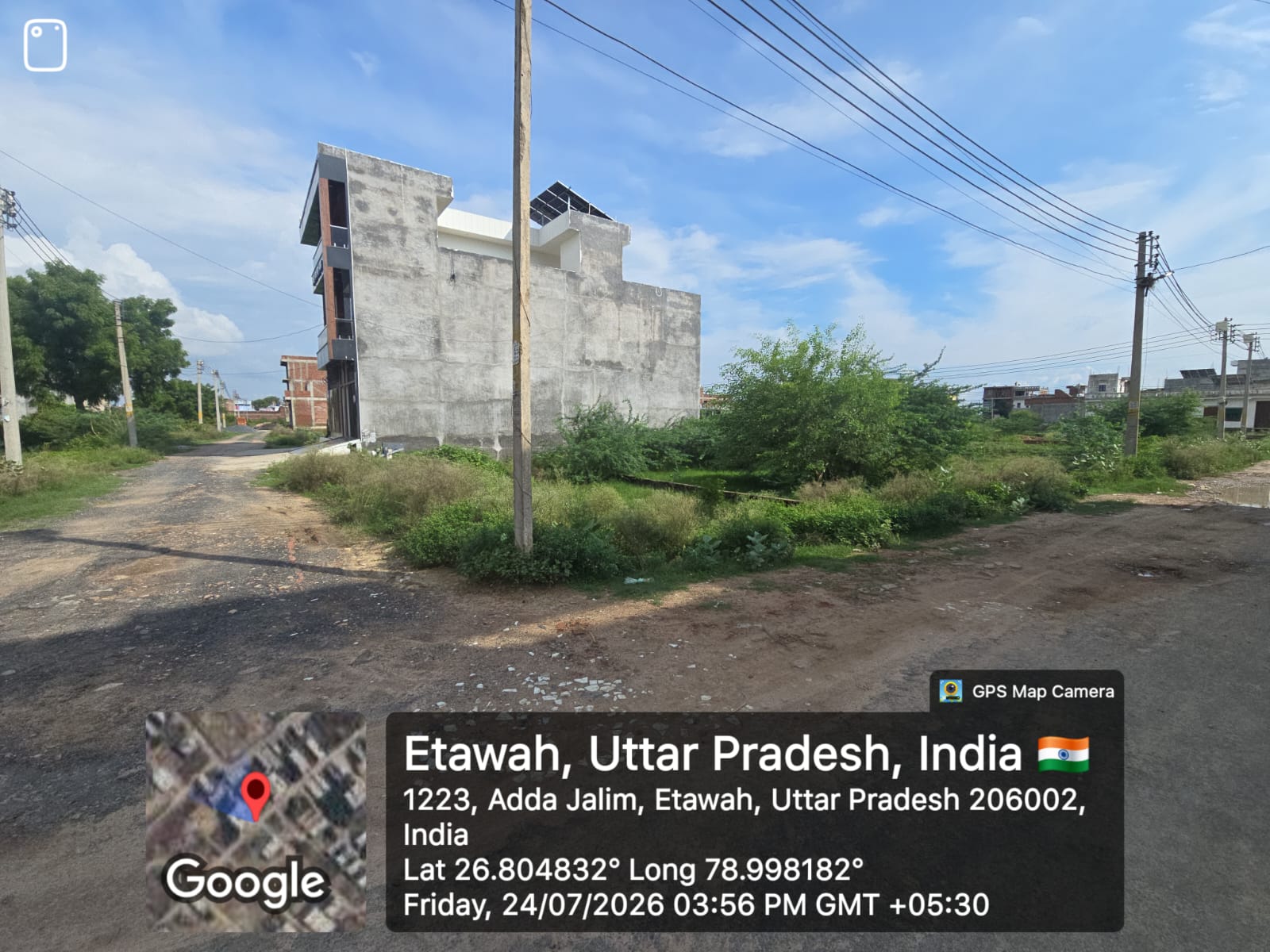 199.81 square meter Plot for sale in part of bhumi no. 171, Plot no. 33 Mauza Kasba Etawah, Tehsil & District Etawah. Etawah