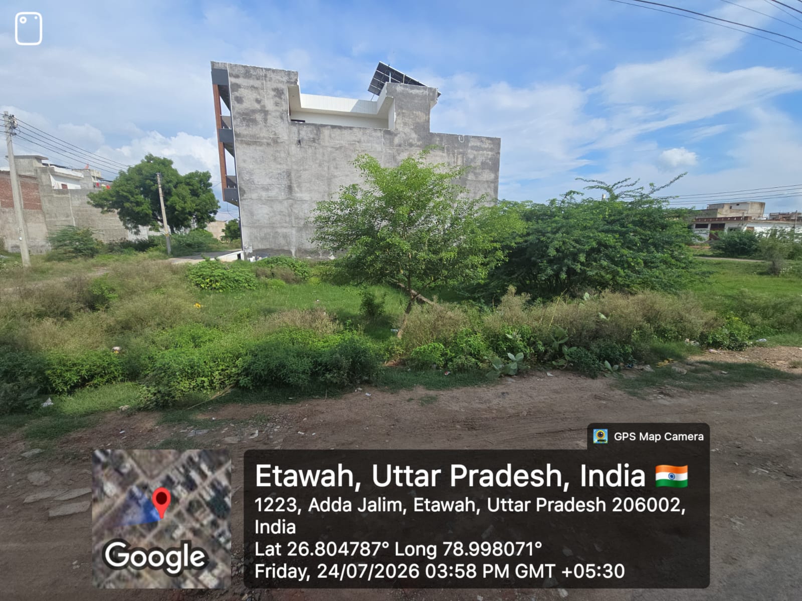 199.81 square meter Plot for sale in part of bhumi no. 171, Plot no. 33 Mauza Kasba Etawah, Tehsil & District Etawah. Etawah — photo 2