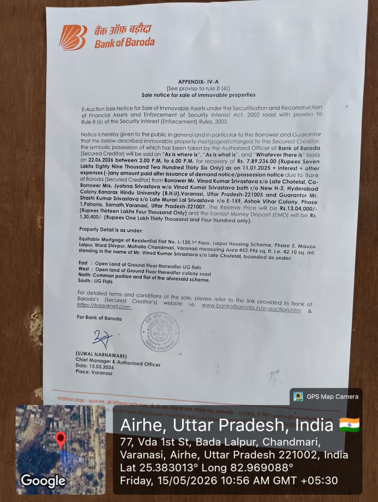 42.1 square meter Flat for sale in LALPUR Varanasi — photo 1
