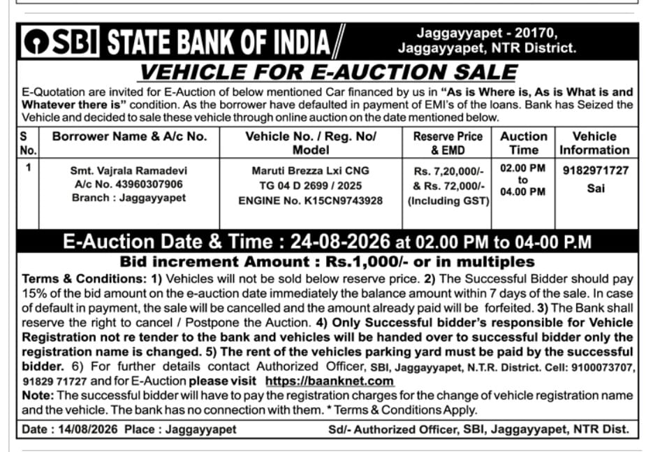 2025 Maruti Suzuki Brezza LXi Compact SUV 31000 km 1 year for sale in SRI RAM YARD Khammam — photo 2