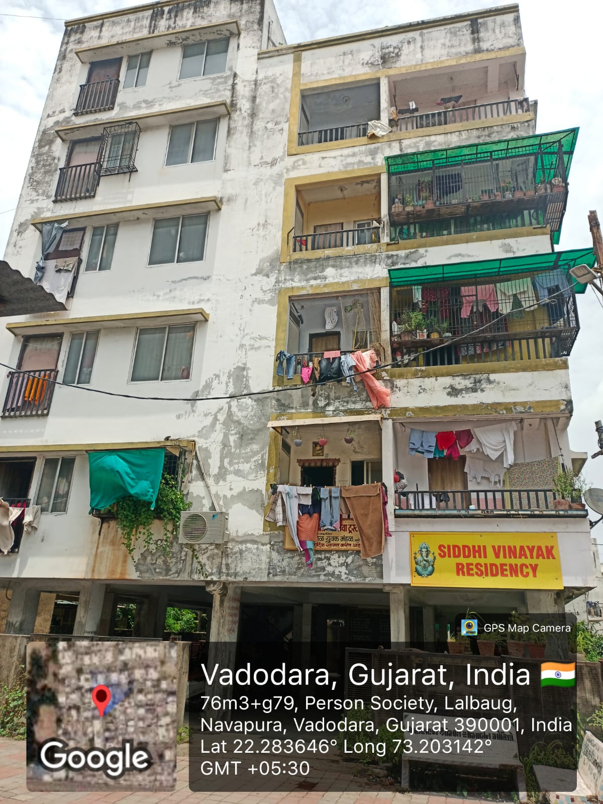 26.25 square meter Flat for sale in Flat No A 403 Fourth Floor “Siddhi Vinayak Residency”, Goya Gate, Kumbharwada, Pratapnagar Lalbaugh  Vadodara — photo 1
