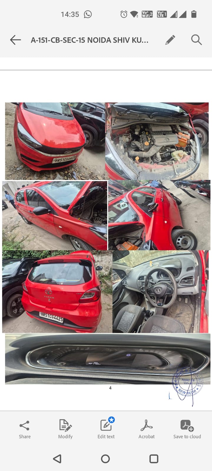 2022 Tata Tiago XZ MT Hatchback 32170 km 4 years for sale in CANARA BANK Noida — photo 3