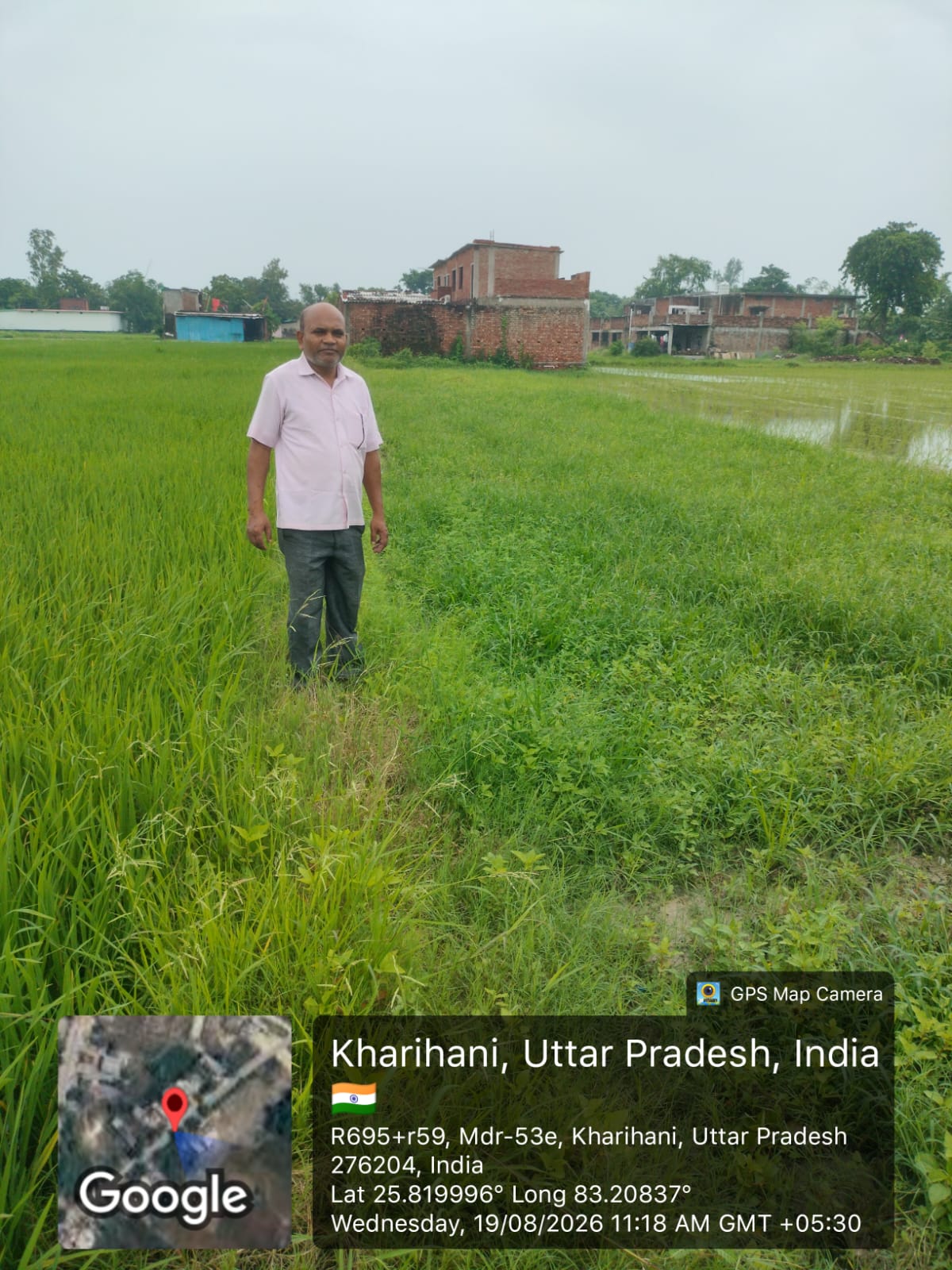 An of land measuring 100 kari or 405 sq. ft.  for sale in situated at village & Post Kharihani, pargana- Belahabas, Tehsil Mehnagar, District- Azamgarh. Mehnagar — photo 2
