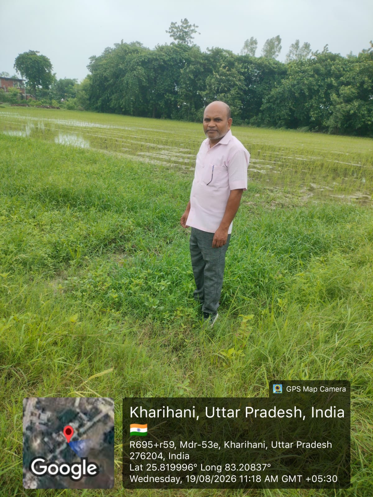 An of land measuring 100 kari or 405 sq. ft.  for sale in situated at village & Post Kharihani, pargana- Belahabas, Tehsil Mehnagar, District- Azamgarh. Mehnagar — photo 3