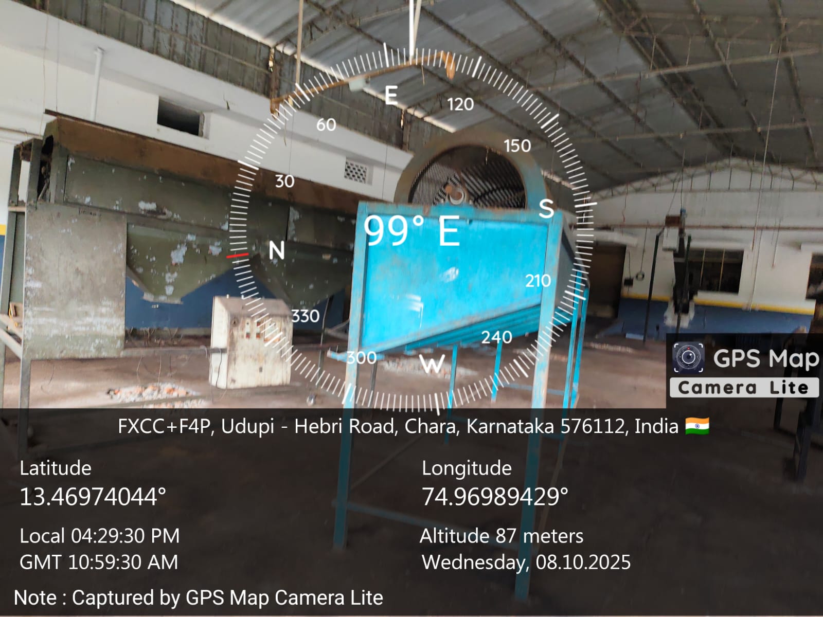 Shed with Plant and Machinery for sale in CHARA VILLAGE, HEBRI TALUKA, DISTRICT UDUPI - 576112 Badagabettu No 80 — photo 2