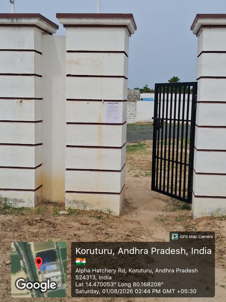 Industrial Plot with Factory Building for sale in Indukurpet Mandal, Koruturu  Panchayathi Village, Nellore District  Gangapatnam — photo 6
