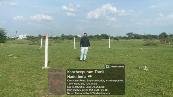 2108 square feet Plot for sale in PLOT NO 142 NEMILI A VILLAGE RAJIV GANDHI NAGAR SRIPERUMBUDUR TALUK KANCHEEPURAM DISTRICT Chennai — photo 2