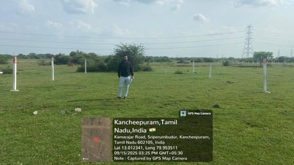 2108 square feet Plot for sale in PLOT NO 142 NEMILI A VILLAGE RAJIV GANDHI NAGAR SRIPERUMBUDUR TALUK KANCHEEPURAM DISTRICT Chennai — photo 3