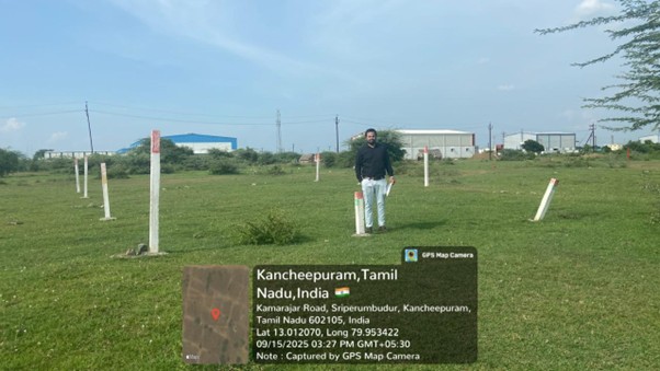 2108 square feet Plot for sale in PLOT NO 142 NEMILI A VILLAGE RAJIV GANDHI NAGAR SRIPERUMBUDUR TALUK KANCHEEPURAM DISTRICT Chennai — photo 6
