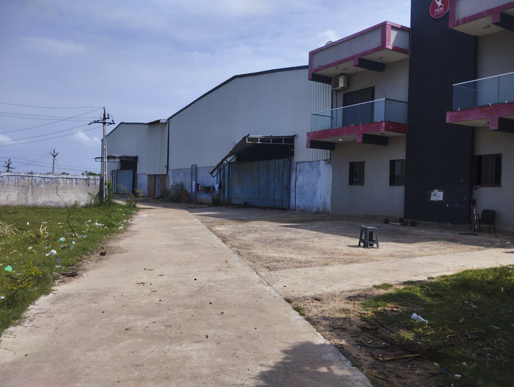 6554 square meter Industrial Plot with Factory Building for sale in hirapur Nandej — photo 1