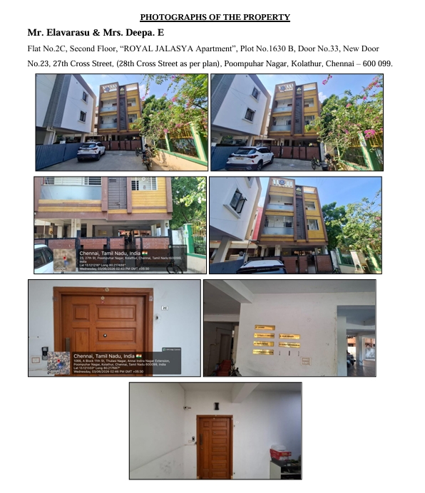 2 BHK Flat for sale in KOLATHUR  CHENNAI 6000099 Chennai — photo 1