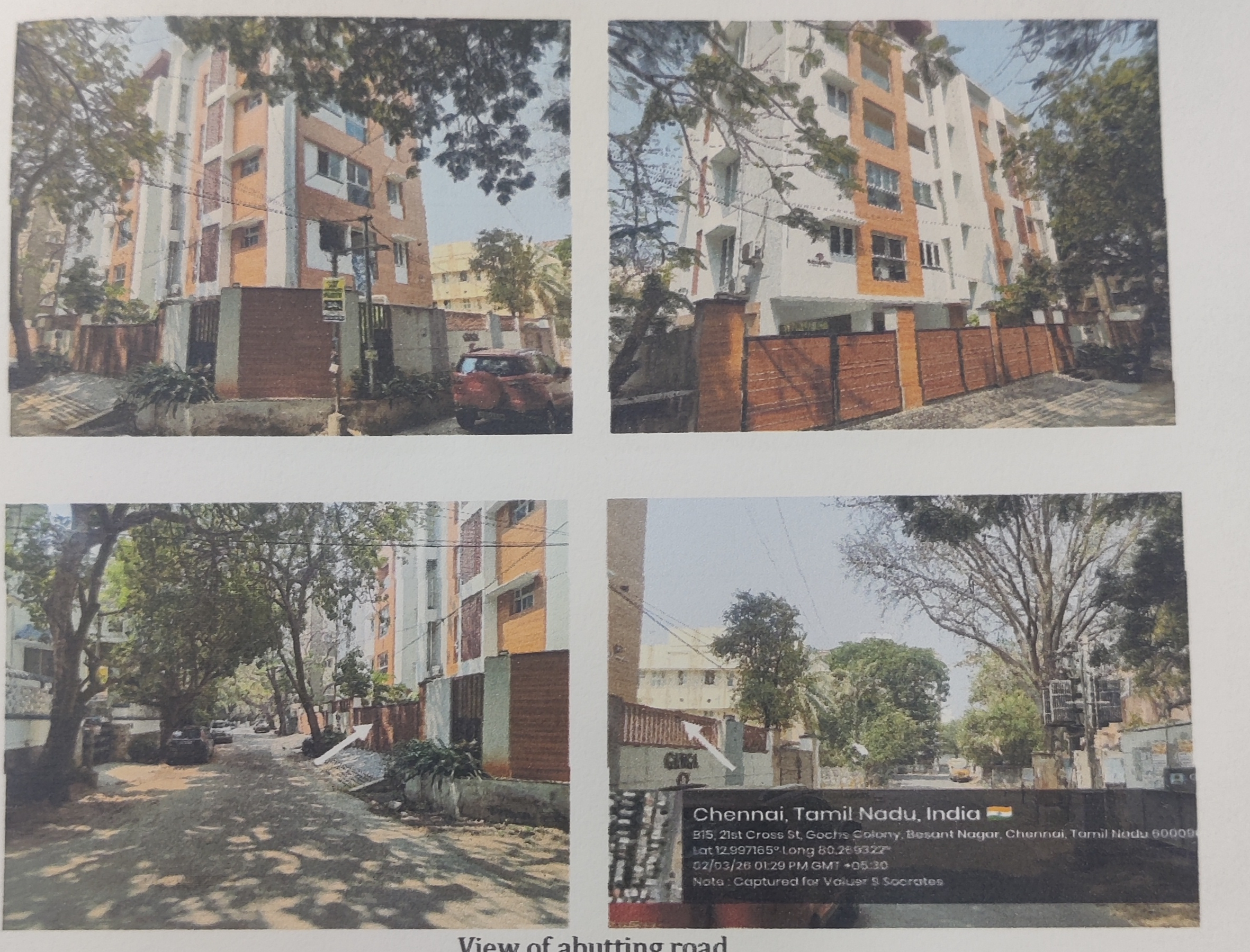 1125 square feet Flat for sale in 18th Cross Street & 21st  Cross Street, Besant Nagar, Chennai - 600 090 Chennai — photo 1