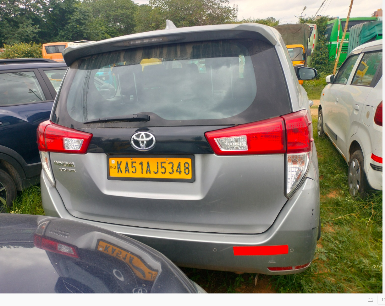 TOYOTA KIRSLOSKER MOTOR PVT LTD INNOVA CRYSTA KA-51-AJ-5348 for sale in BENGALURU Bengaluru — photo 3
