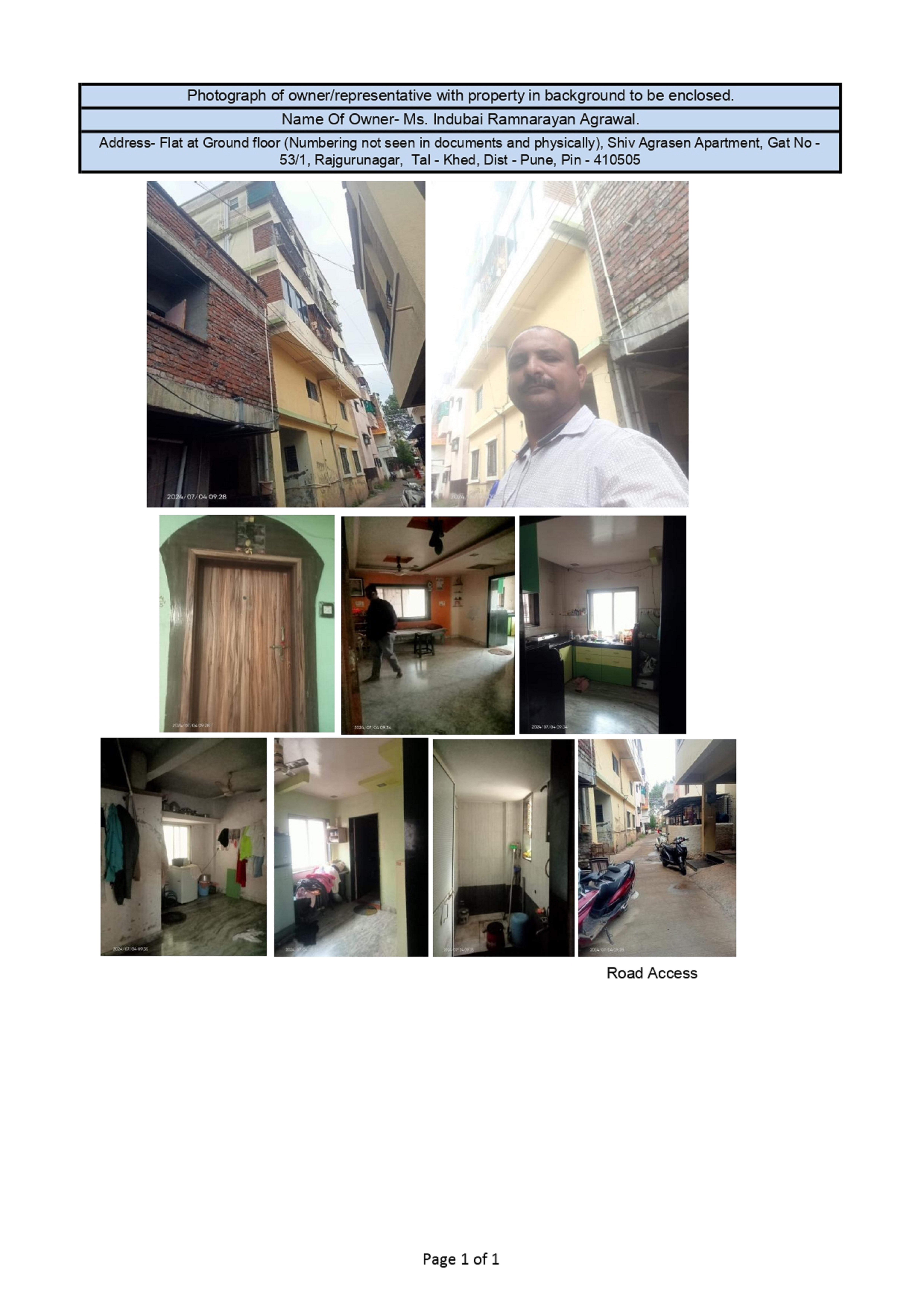 Flat for sale in Shiv Agrasen Apartment, Khed City — photo 1