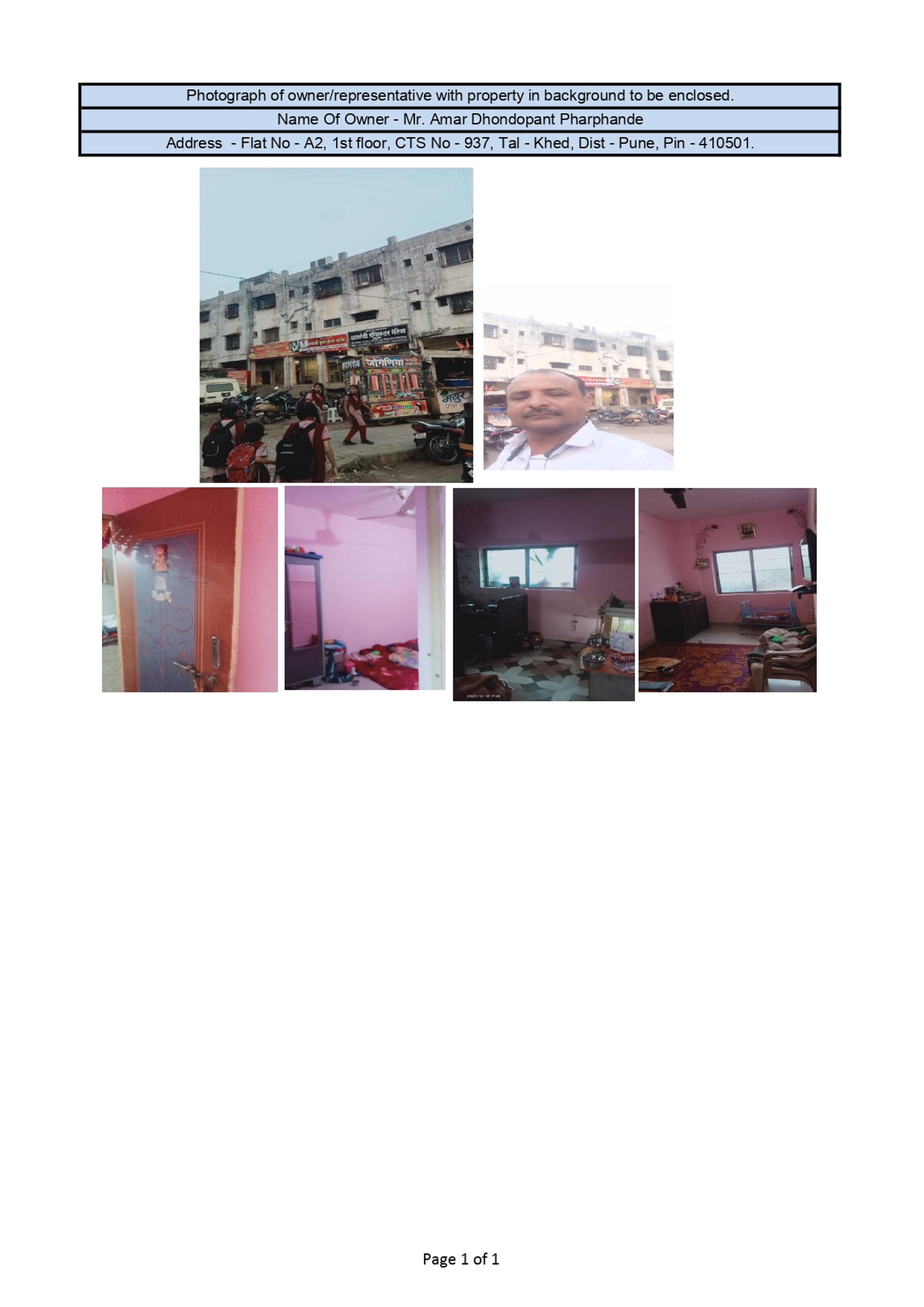 Flat for sale in Punekar Building, Village Alandi Devachi, Tal Khed Dist Pune 412105 Alandi — photo 1