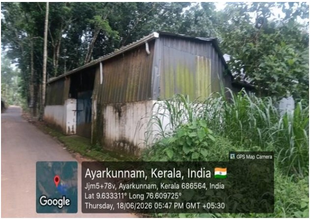 100 square meter Industrial Shed for sale in AYARKUNNAM Ettumanoor — photo 1