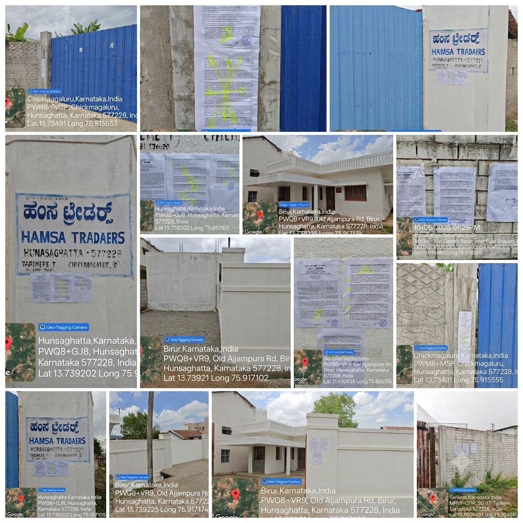 319 square meter Plot for sale in Hunasaghatta Village Tarikere — photo 1