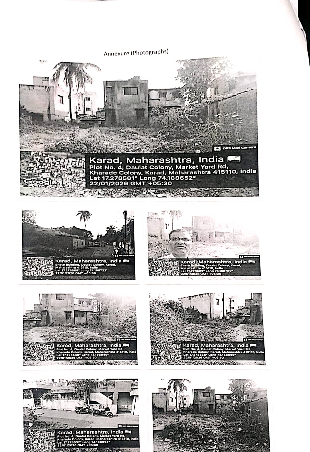 NA land situated at Gat No. / Survey No. 348/8/3, admeasuring H00-03R (ULPIN: 18414371361), Near Ganapti Mandir, Daulat Colony, Next to Mujawar Colony, Karad, Tal Karad Dist Satara, 415110 for sale in Karad