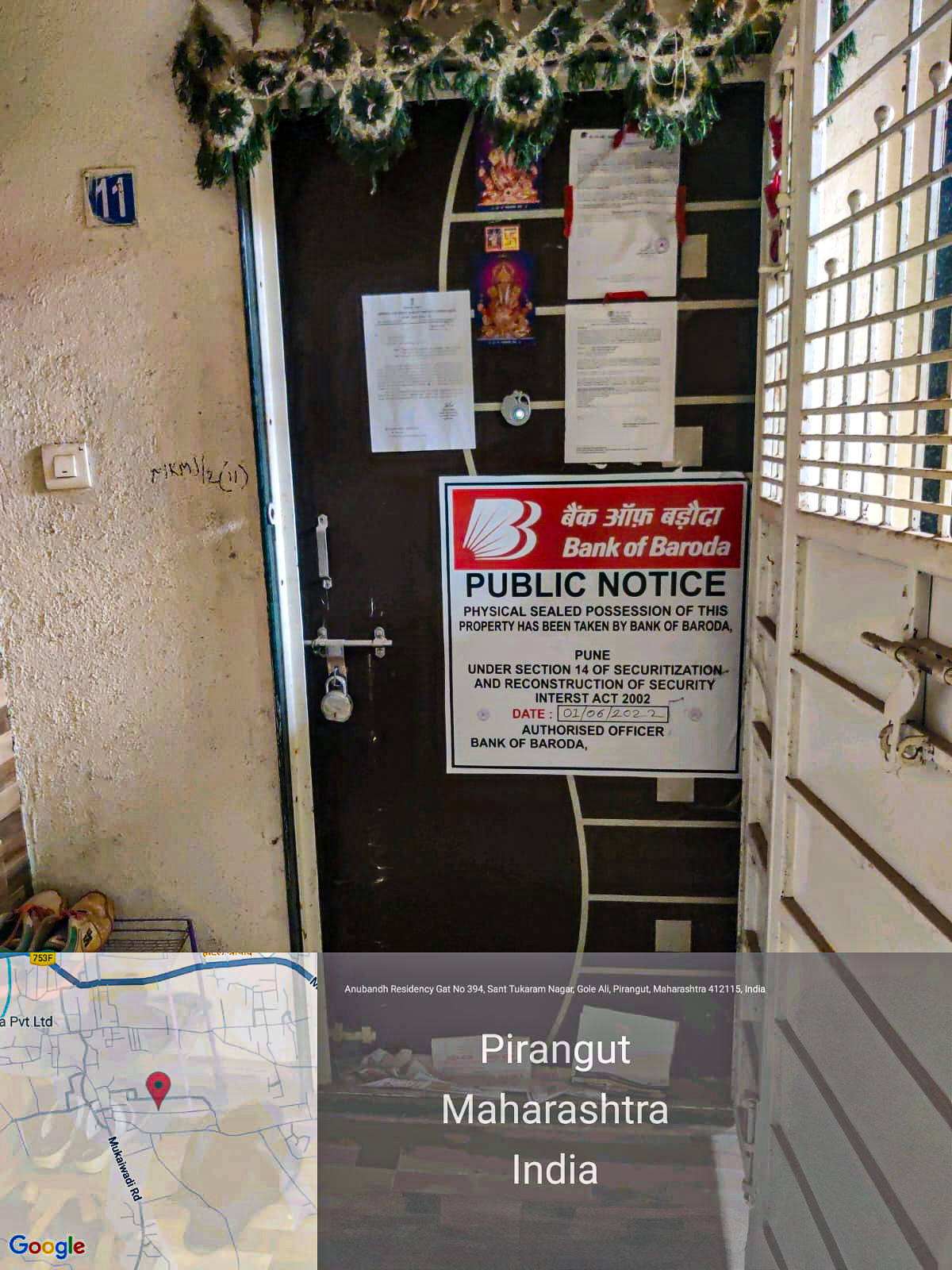 Flat for sale in FLAT NO B 11 WING B 3RD FLOOR ANUBANDH RESIDENCY PIRANGUT Lavasa — photo 1