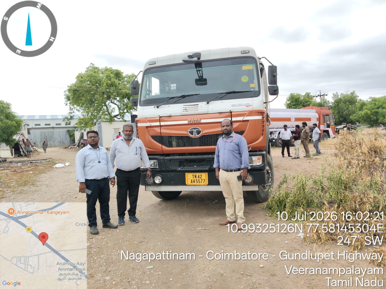 2023 Tata TATA SIGNA 4825.T BS VI 10X2 Truck 57184 km 3 years for sale in sun yard Kannampalayam — photo 2