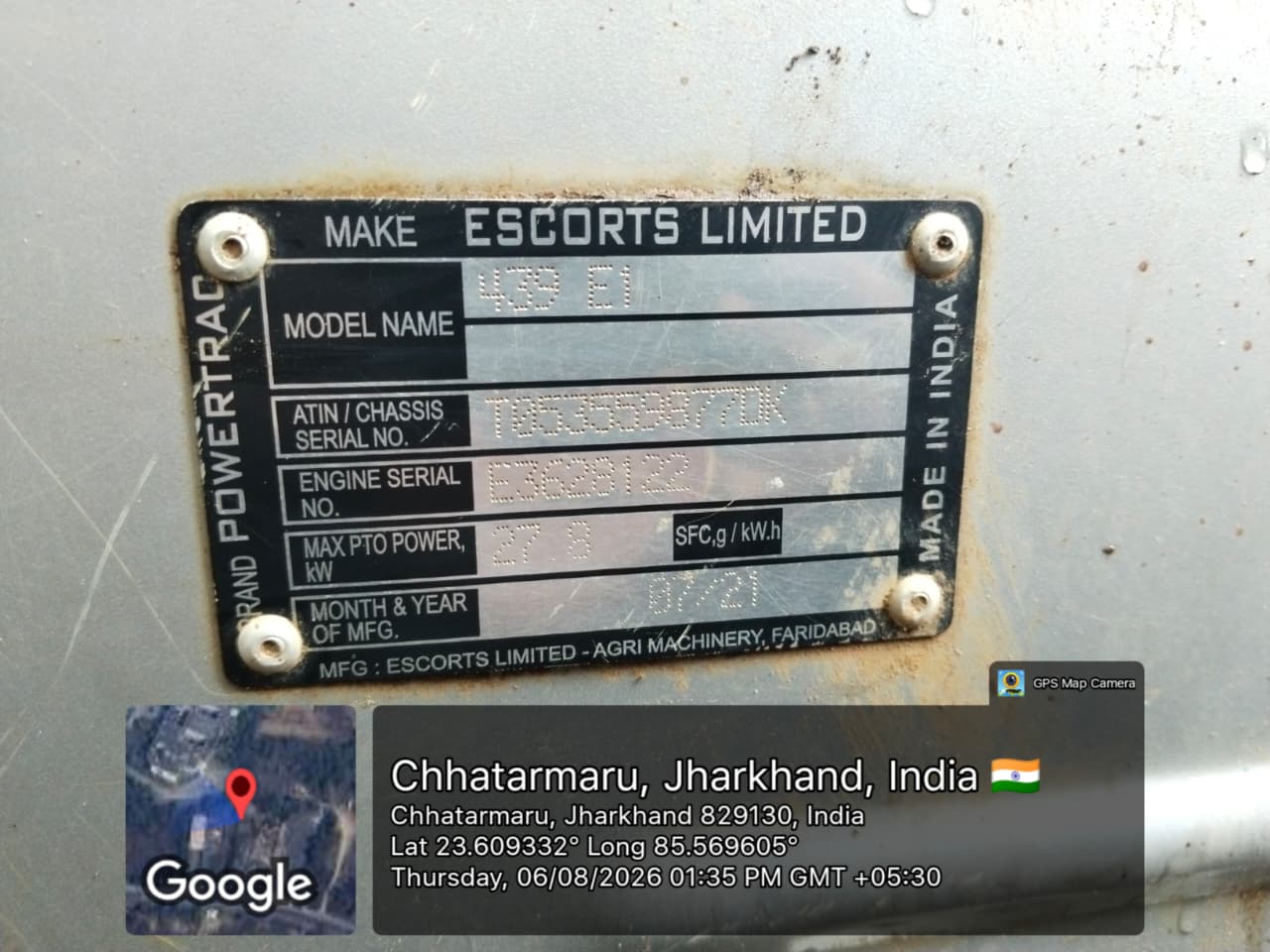 2021 Escorts Steeltrac 18 HP 2WD Tractor 40000 km 5 years for sale in Near Ramgarh Court Gate , Gola Road Ramgarh Cantonment Civil Township — photo 3