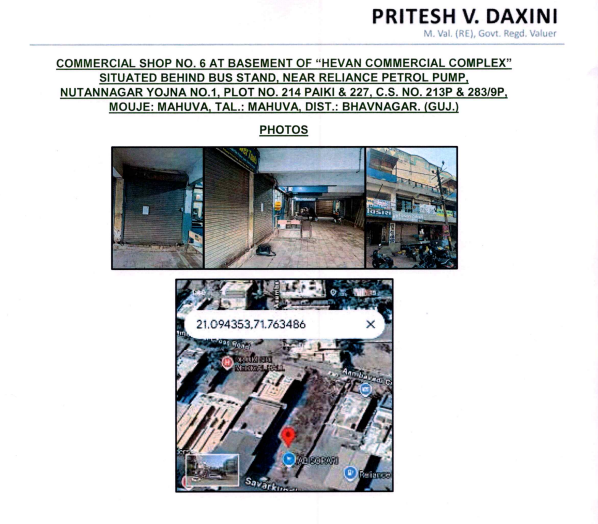 9.36 square meter Shops for sale in Mahuva Mahuva