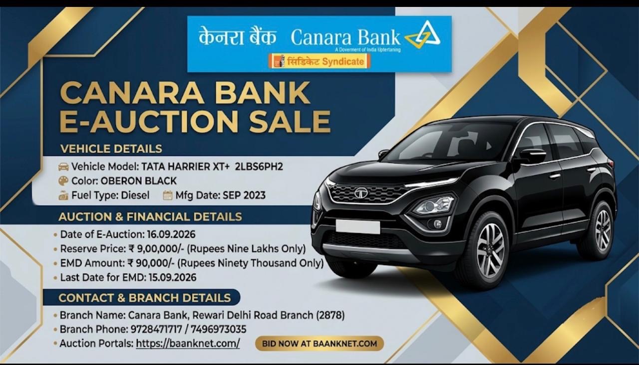 2023 Tata Harrier XT+ SUV 88761 km 3 years for sale in GANGA FARMS PARKING YARD Rewari — photo 1