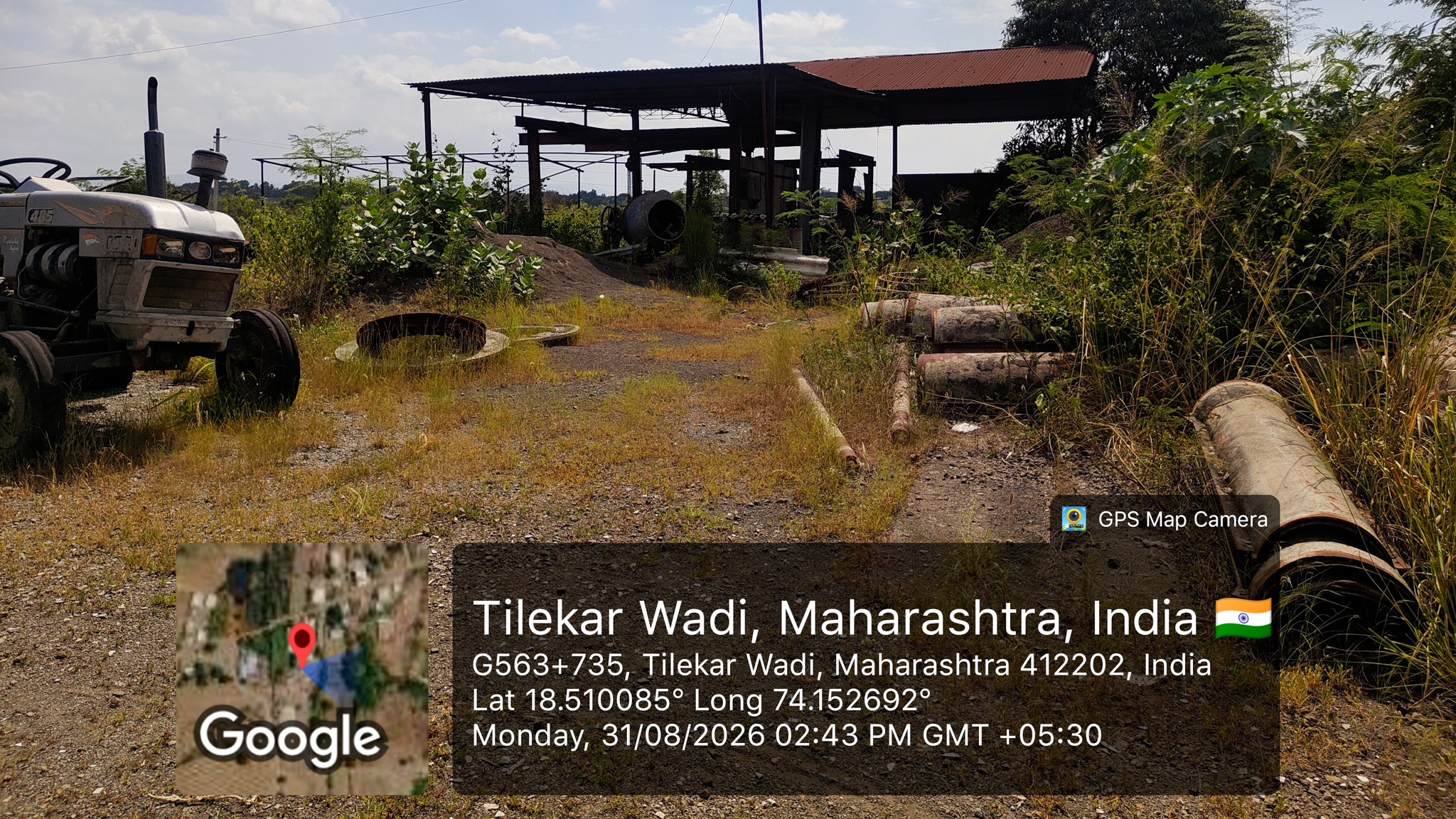 3000 square meter Industrail land with shed for sale in Paud — photo 2