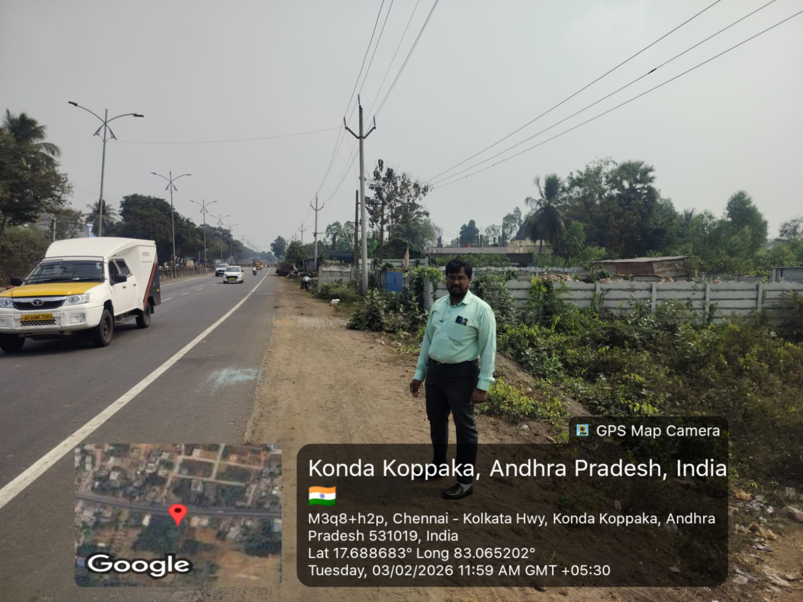 328 square yard Plot for sale in vacant Land, Koppaka,Rajupalem Village,KondaKoppaka,Chennai-Kolkata Highway, Visakhapatnam — photo 3