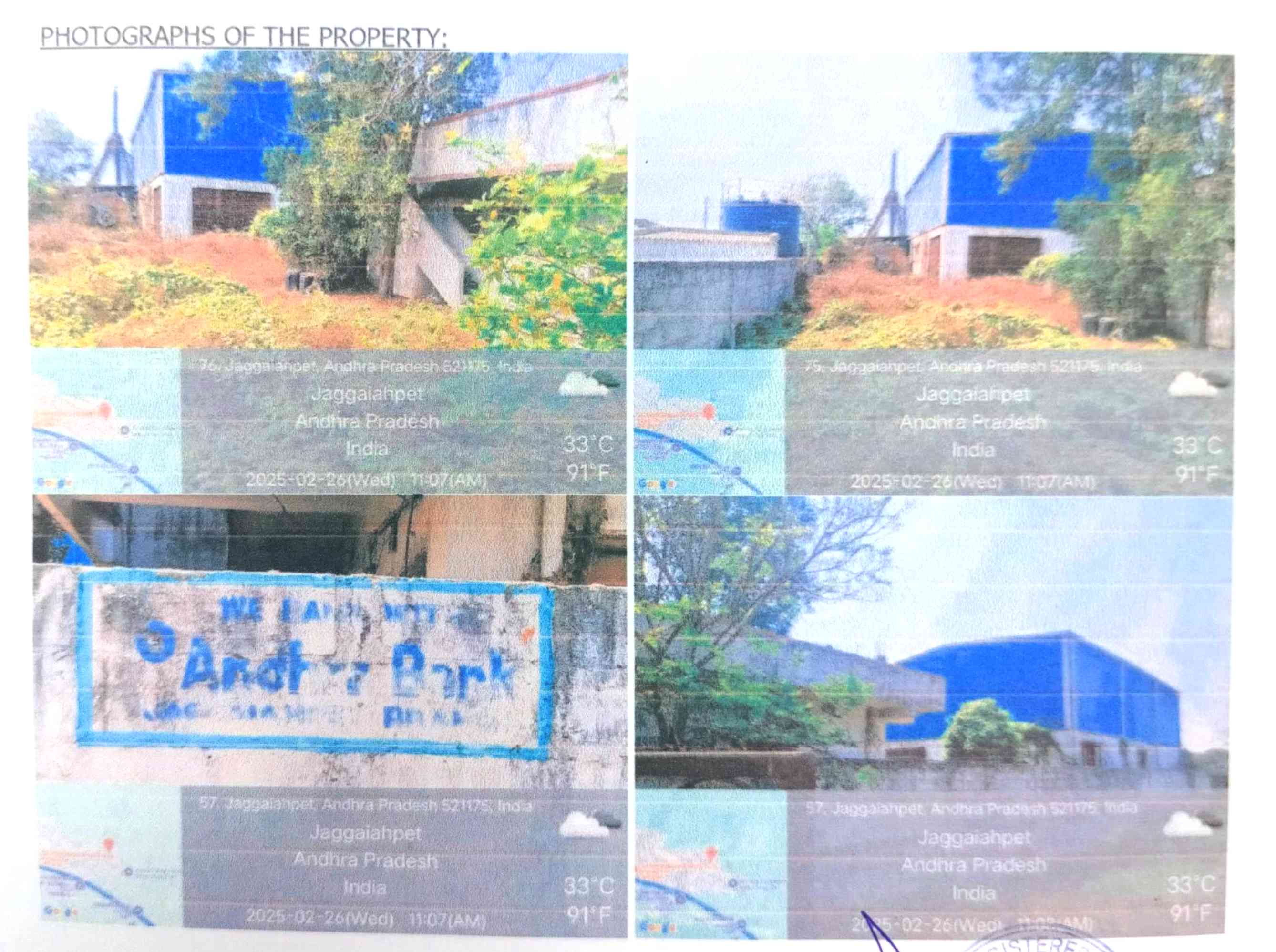 969.96 square yard Industrial Shed for sale in Jaggaiahpet — photo 3